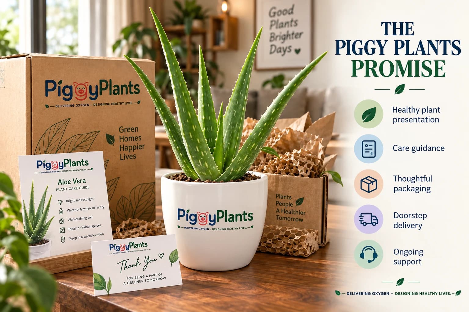 Piggy Plants Aloe Vera promise presentation