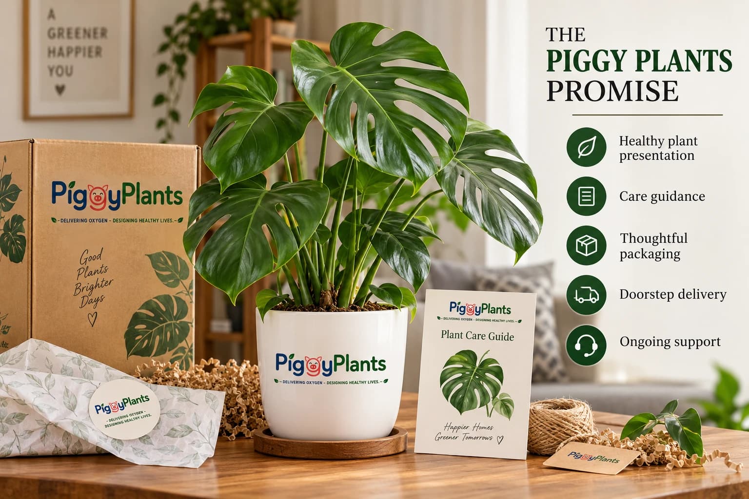 Piggy Plants Monstera promise presentation