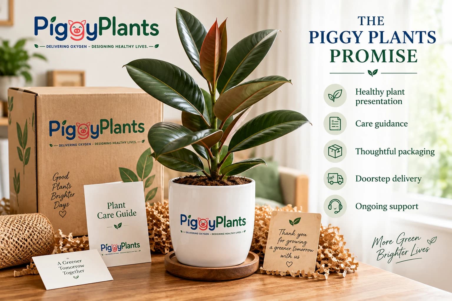 Piggy Plants Rubber Plant promise presentation