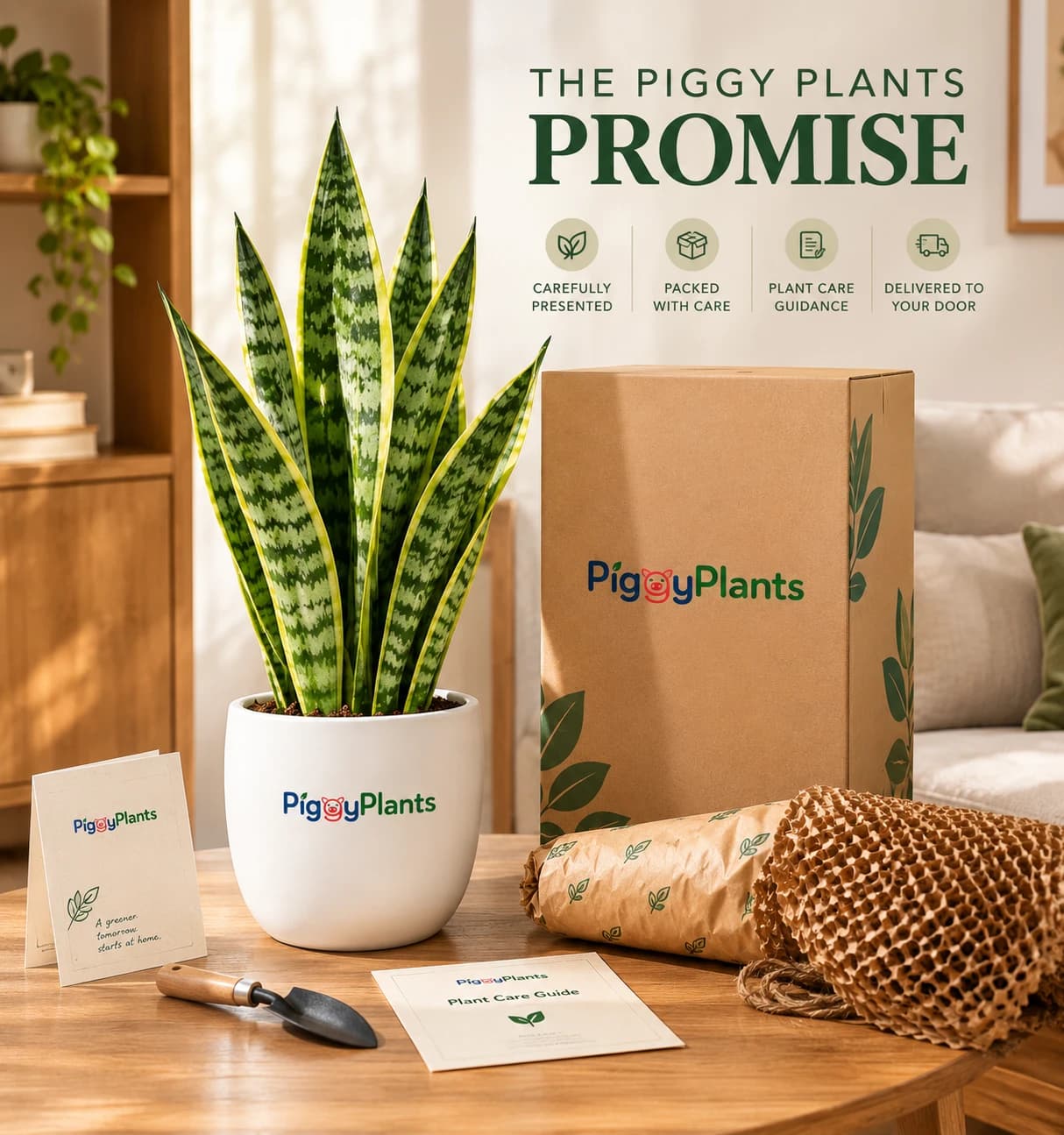 Piggy Plants Snake Plant promise presentation