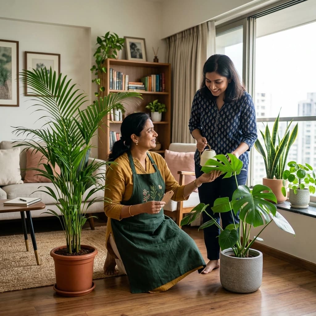 Step 03: Expert botanist consulting with homeowner